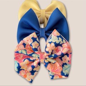 3 hair bow set